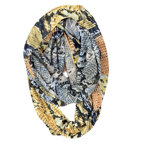 H&M Snake Print Reversible Infinity Scarf - Picture 2 of 6